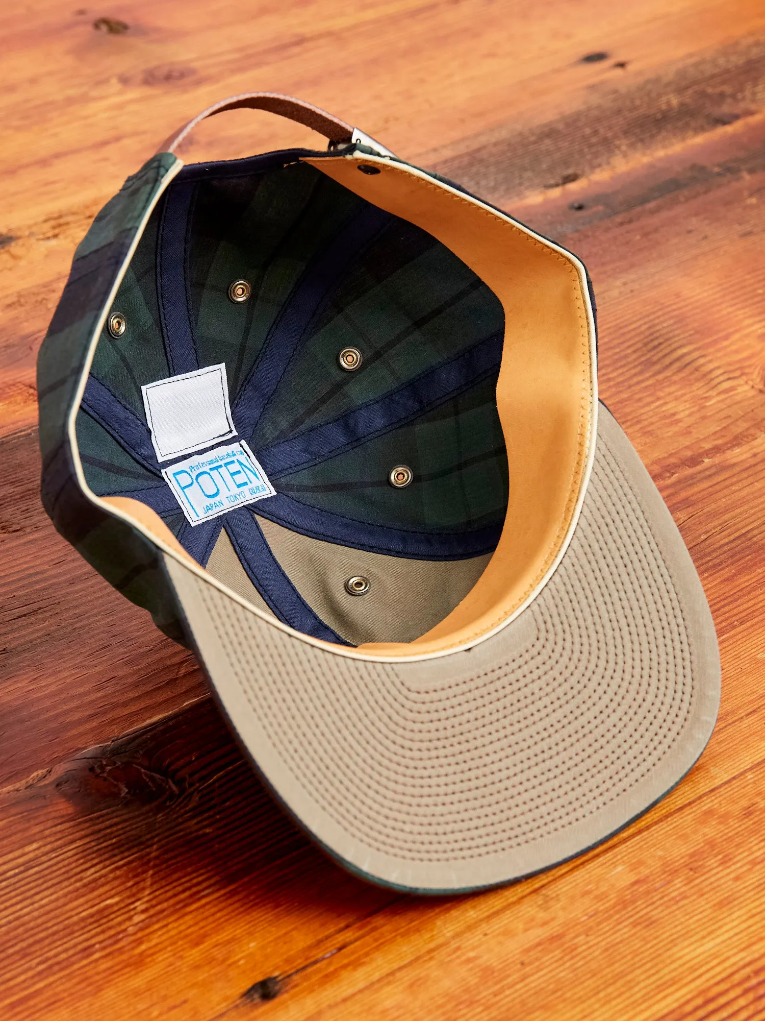 Tartan Cap in Navy