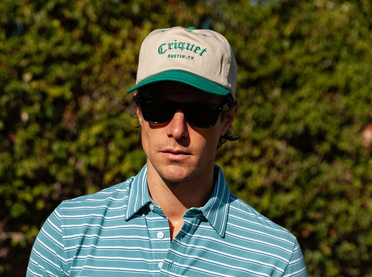 Throwback Hat - Criquet Golf - Khaki/Green