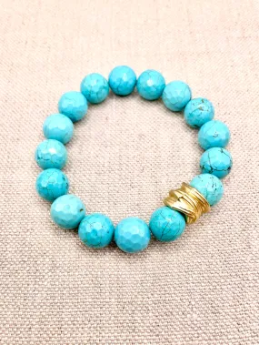 Tillie Bracelet - Faceted Turquoise