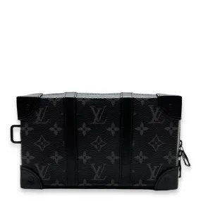 Trunk Wallet Black Crossbody Bag in Coated Canvas