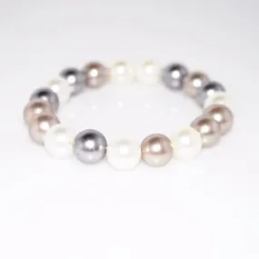 Two Tone Shell Women's Beaded Bracelets