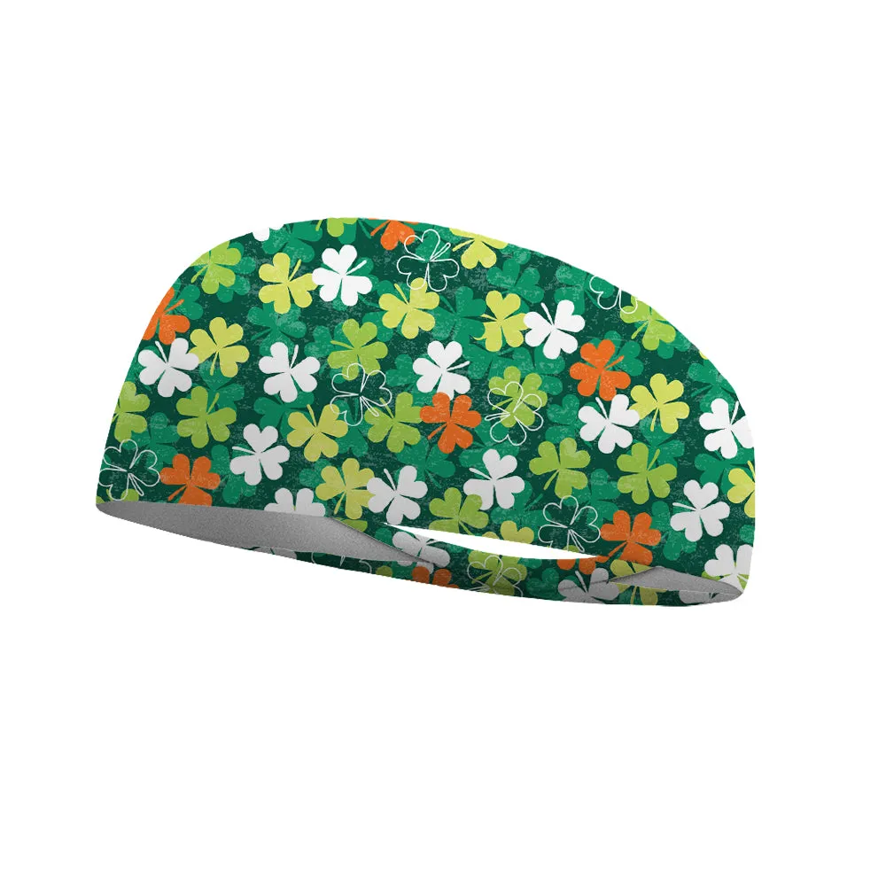 Vintage Shamrock Wicking Performance Headband