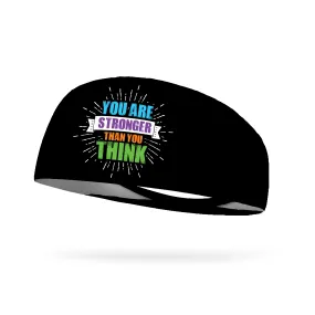 You Are Stronger Than You Think Wicking Performance Headband (Designed by Erin Swancutt)